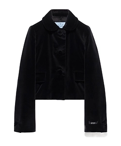 Single-Breasted Velvet Jacket