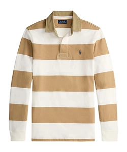 Striped Collared Rugby Polo Shirt