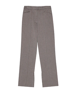 Herringbone-Pattern Striped Trousers