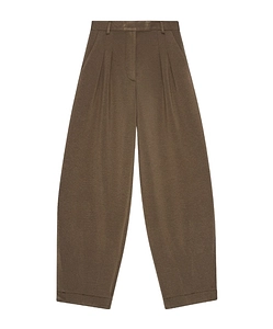 Pleated Zipper Casual Pants