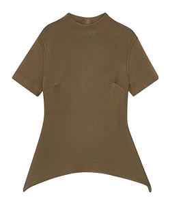 Short Sleeve Zip-Up T-Shirt