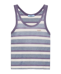 Prada Sleeveless Striped Top