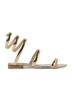 René Caovilla Cleo Double-Strapped Mirrored Sandals