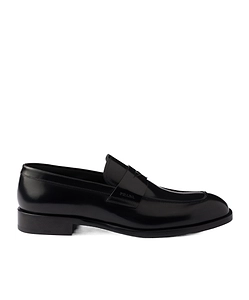 Brushed Leather Loafers