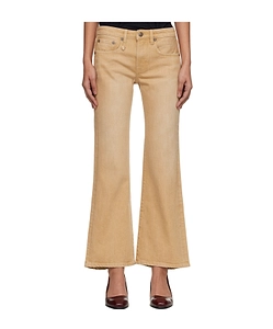 R13 Mid-Rise Flared Jeans