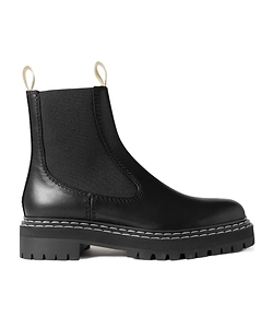 Contrast-Stitch Chelsea Boots