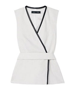 Elliot Belted Wrap Top
