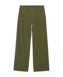 Low-Rise Wide-Leg Trousers