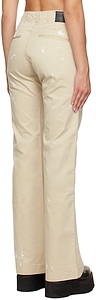 Paint-Splatter Flared Trousers