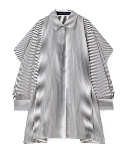 Isla Cape-Style Striped Dress