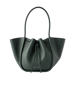 Large Pleated Leather Handbag