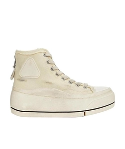 Platform High-Top Canvas Sneakers
