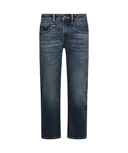 R13 Boy Mid-Rise Distressed Straight Leg Jeans