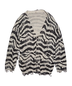 Printed Oversized Cardigan