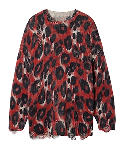 R13 Animal Print Knitted Jumper