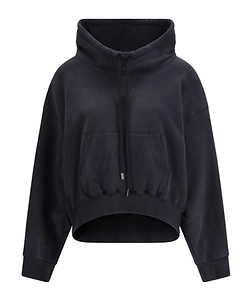 R13 Cropped Cotton Hoodie