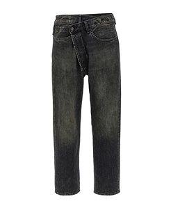 R13 Crossover Distressed Jeans