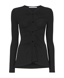 Proenza Schouler White Label V-Neck Crepe Top