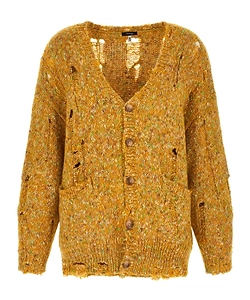 R13 Distressed Knitted Cardigan
