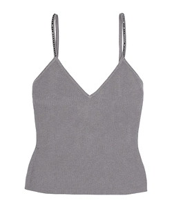 Retrofete Embellished Strap Knit Top