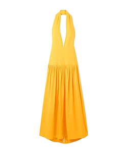 Tala Pleated Backless Dress