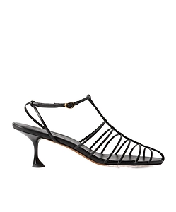 Tee Cage High-Heeled Sandals