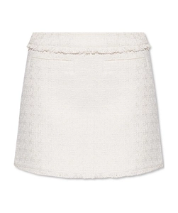 Tweed Knitted Mini Skirt