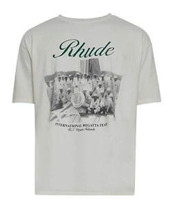 Rhude Logo Printed Crewneck T-Shirt