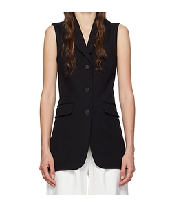 Lapel Sleeveless Vest