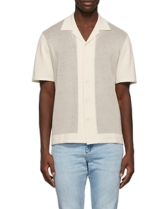 Lapel Single-Breasted Short-Sleeved Shirt