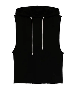Rick Owens Drawstring Hooded Tank Top