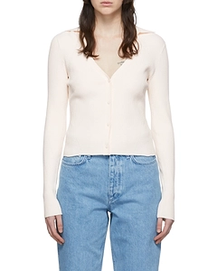 Ribbed Knitted Cardigan