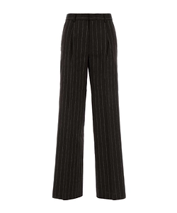 Pt Torino Lola Pinstripe Wide-Leg Pants