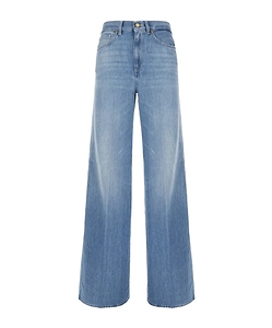 Pt Torino High-Rise Wide-Leg Jeans