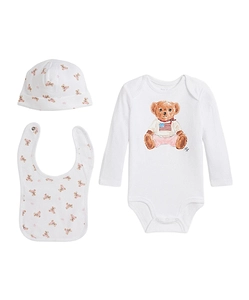 Ralph Lauren Kids Bear Print Bodysuit Set