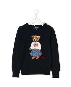 Polo Ralph Lauren Kids Polo Bear Intarsia Knitted Jumper