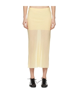 Bias-Cut Wool-Gauze Midi Skirt