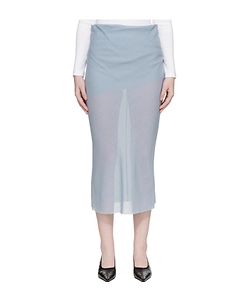 Bias-Draped Midi Skirt