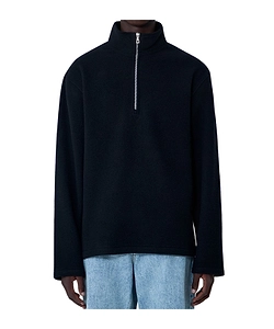 Zipper Fleece Sweatshirt