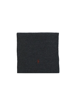 Polo Ralph Lauren Pony Embroidered Ribbed-Knit Scarf