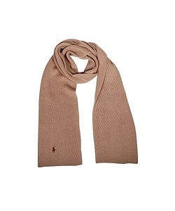 Polo Ralph Lauren Pony Embroidered Ribbed-Knit Scarf