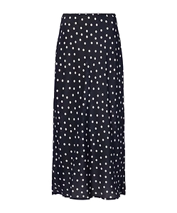 Polka Dot Printed Midi Skirt