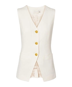 Single-Breasted Sleeveless Vest