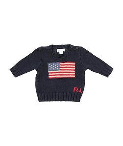 Polo Ralph Lauren Kids Flag Intarsia Crewneck Jumper
