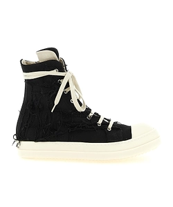 Rick Owens Drkshdw Round Toe Lace-Up Sneakers