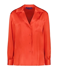 Stretch-Silk Long-Sleeve Shirt