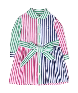 Polo Pony Striped Shirtdress