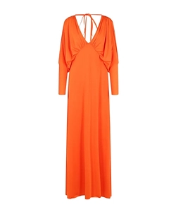 V-Neck Tie Maxi Dress