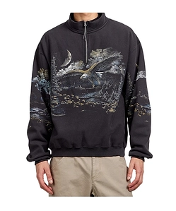 Roa Fai Printed Half-Zip Sweatshirt