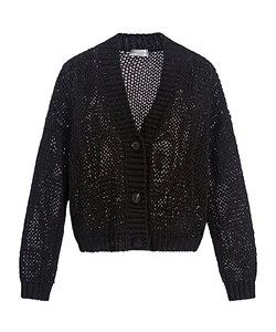 Button-Fastening Cardigan